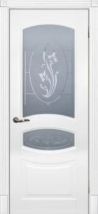 Межкомнатная дверь Смальта 02 Белый ral 9003