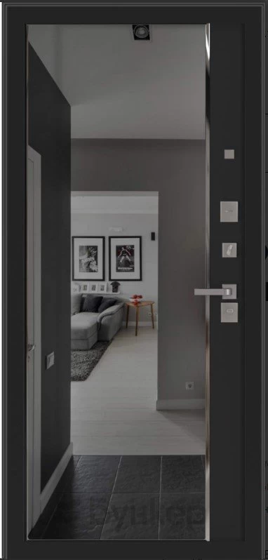 с зеркалом (тонировка) ФЛЗ-618 Черный кварц