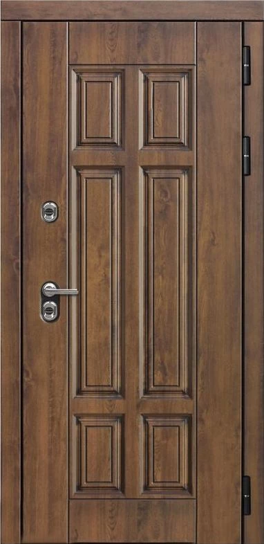 Входная дверь ДвериПРО Квадро L-5 (16мм, белая эмаль) DPRO196936 внешняя сторона