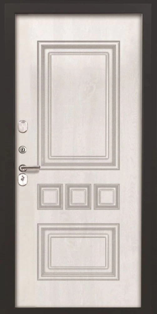 Входная дверь ДвериПРО L-Термо серебро фл-608 винорит white DPRO194071 внутренняя сторона