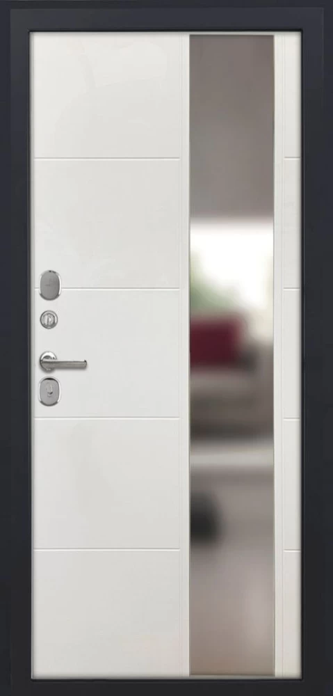 Входная дверь ДвериПРО Модель L-47 ФЛЗ-649 капучино (зеркало) DPRO195749 внутренняя сторона