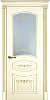 Межкомнатная дверь Смальта 05 Слоновая кость ral 1013патина золото